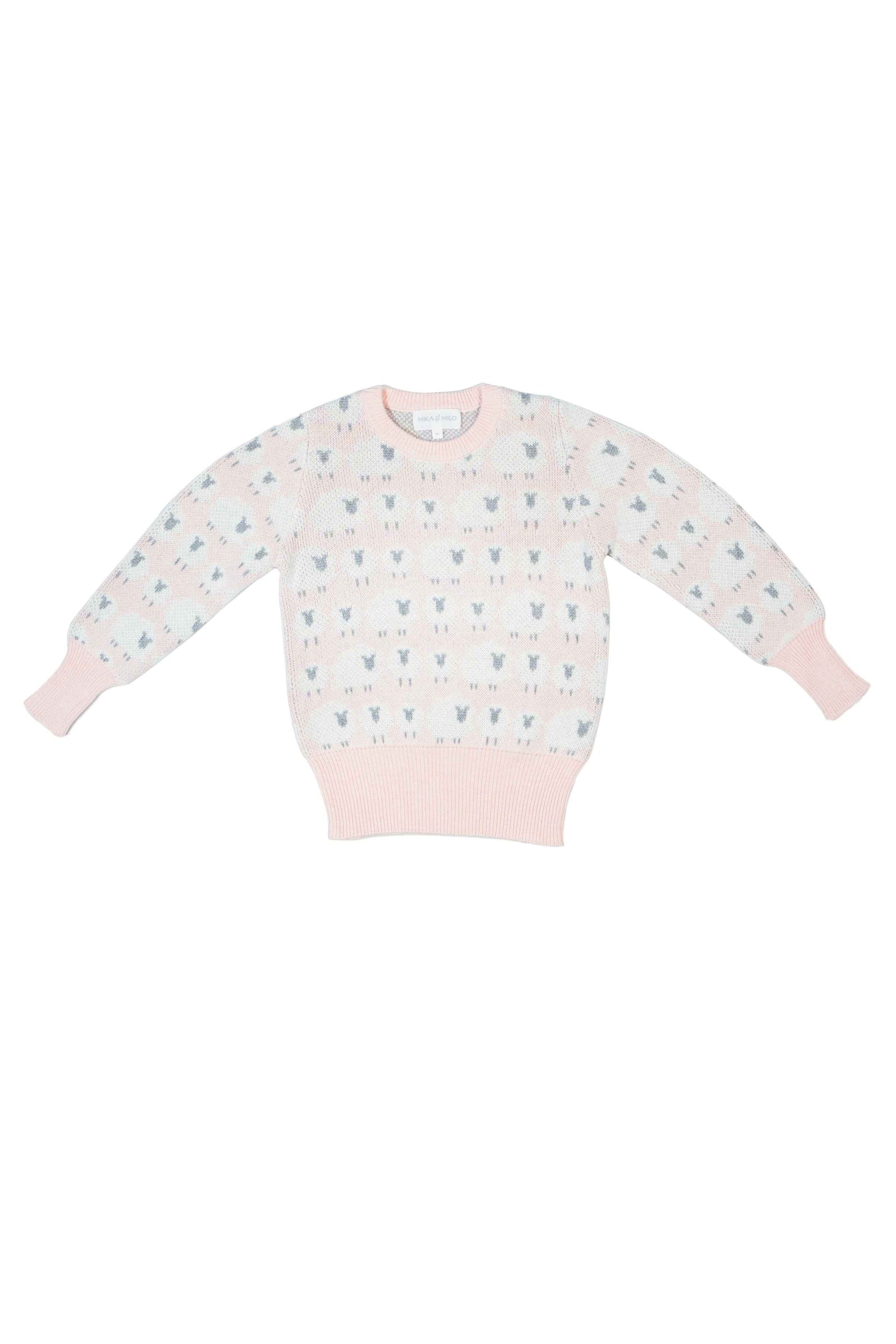 MIKA & MILO Little Bo Peep Jumper | Blush - - organic cotton cashmere