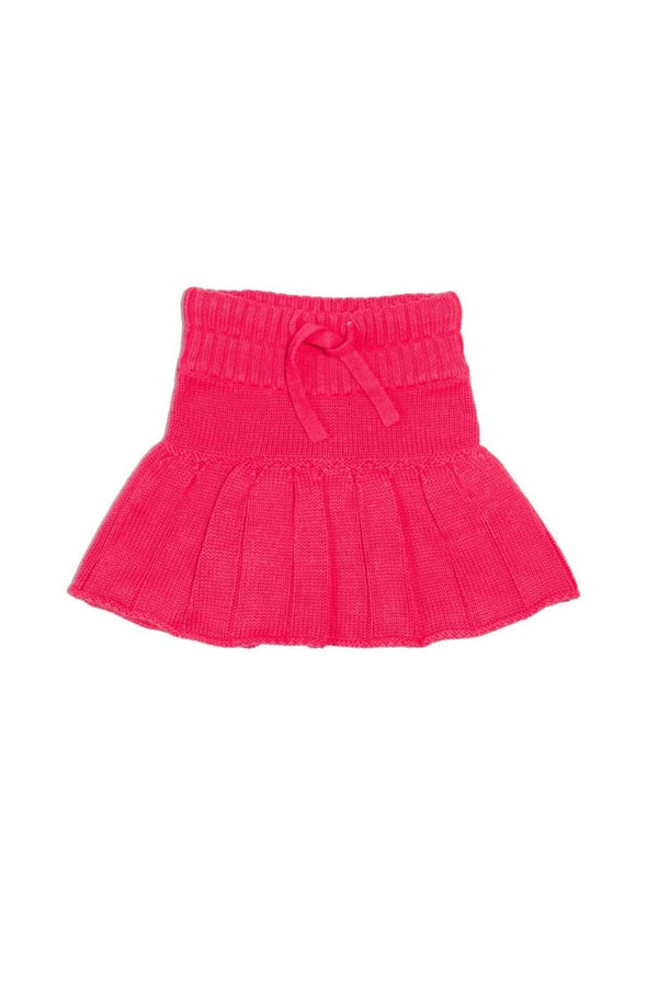 MIKA & MILO Pleated Tennis Skirt | Raspberry - - organic cotton cashmere