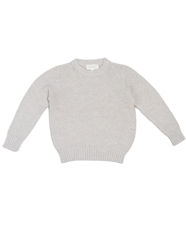 Moss Stitch Jumper | Grey