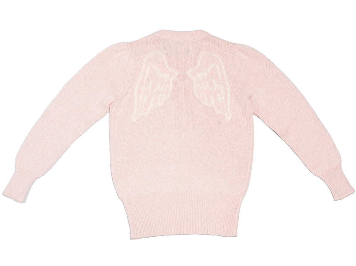 cute girls organic cotton angel sweater