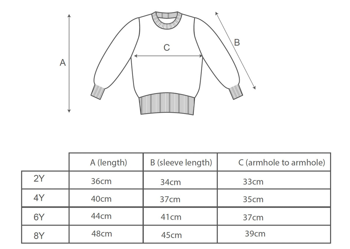 AW24 Chestnut Leaves Jumper | Sky