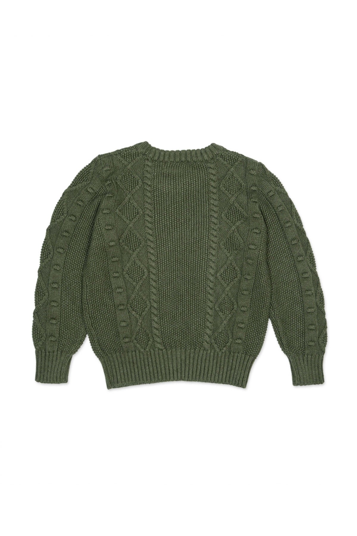 Cable Popcorn Jumper | Avocado — image 4 of 10