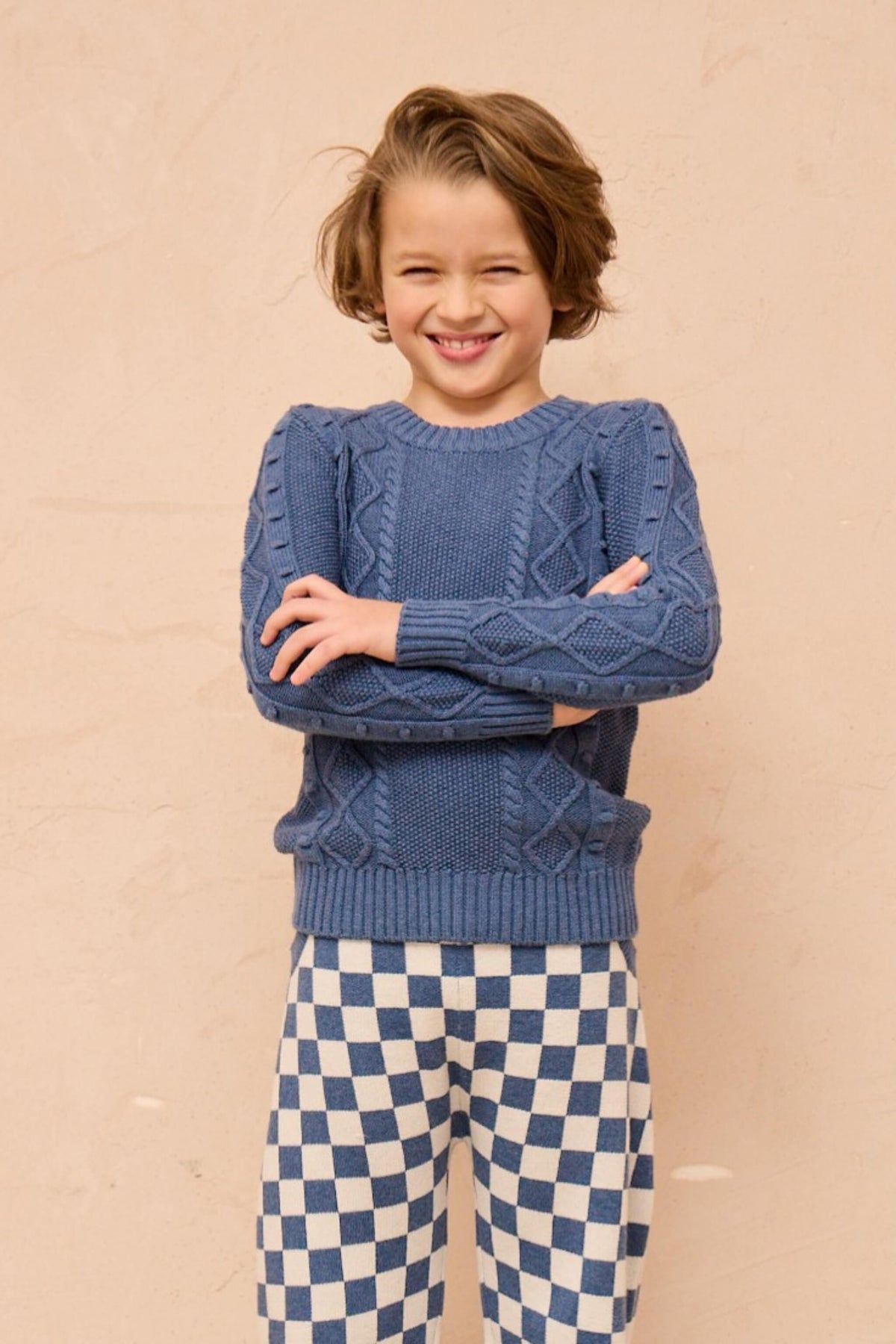 Cable Popcorn Jumper | Bluestone — image 7 of 7