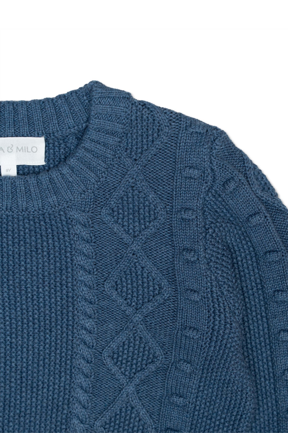 Cable Popcorn Jumper | Bluestone — image 4 of 7