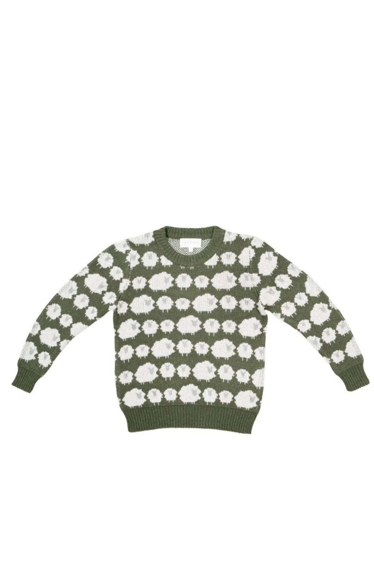 Flock of Sheep Jumper | Avocado — image 2 of 6