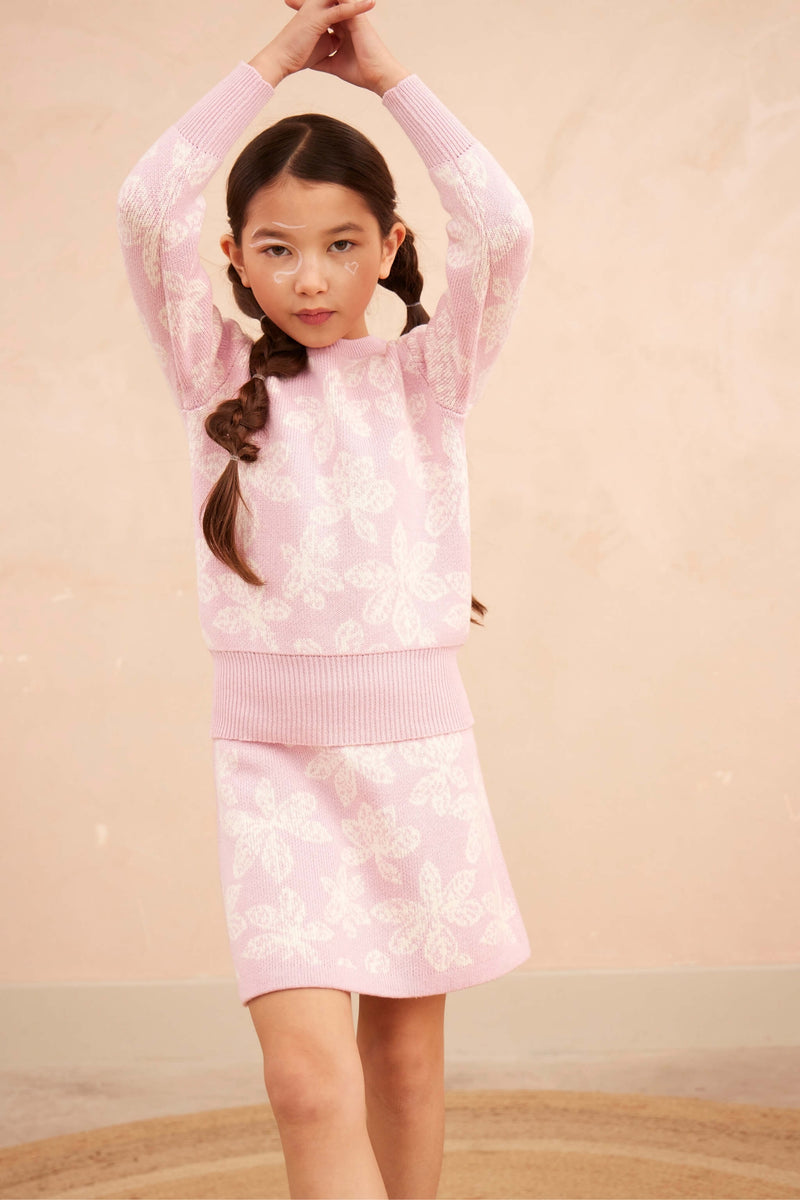 Chestnut Leaves Jumper | Bubble Gum