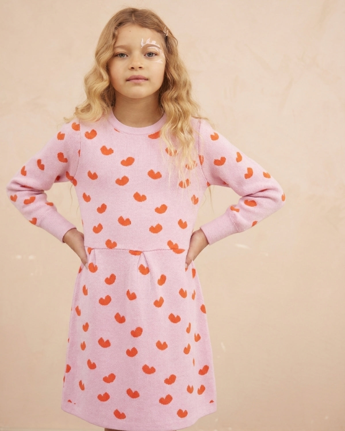 Love Hearts Dress | Bubble Gum