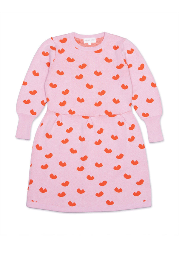 Love Hearts Dress | Bubble Gum