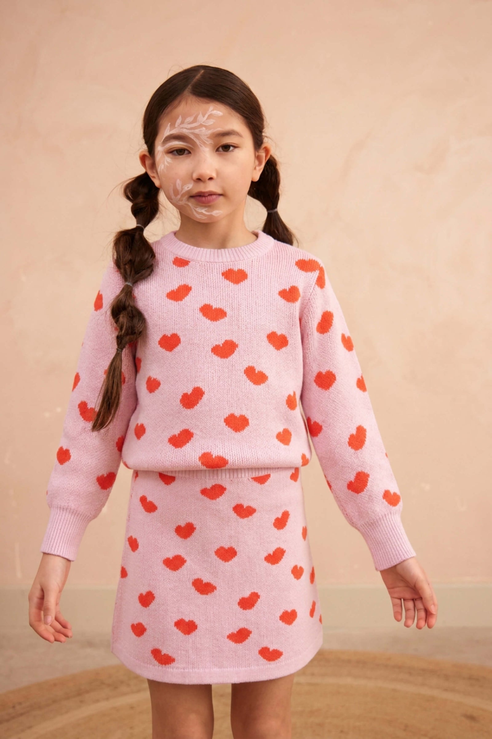 Love Hearts Jumper | Bubble Gum