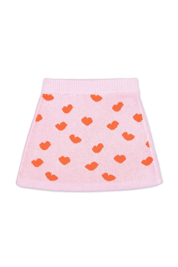 Love Hearts Skirt | Bubble Gum