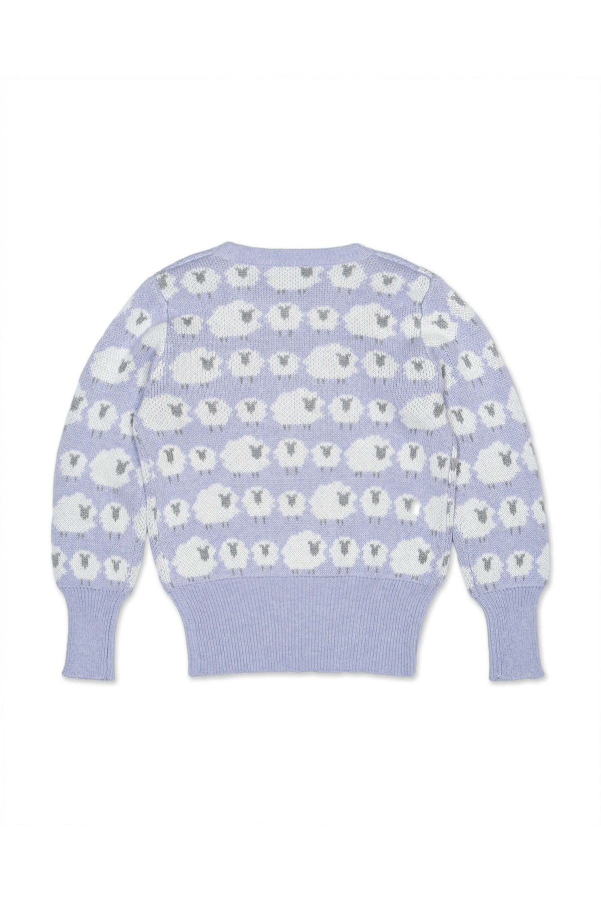 Back view of the Little Bo Peep Jumper in lavender