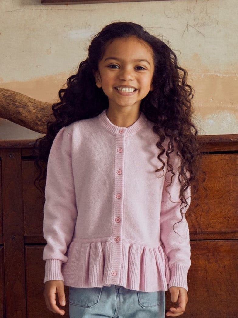 MIKA & MILO SAMPLE Ruffled Jacket - - organic cotton cashmere