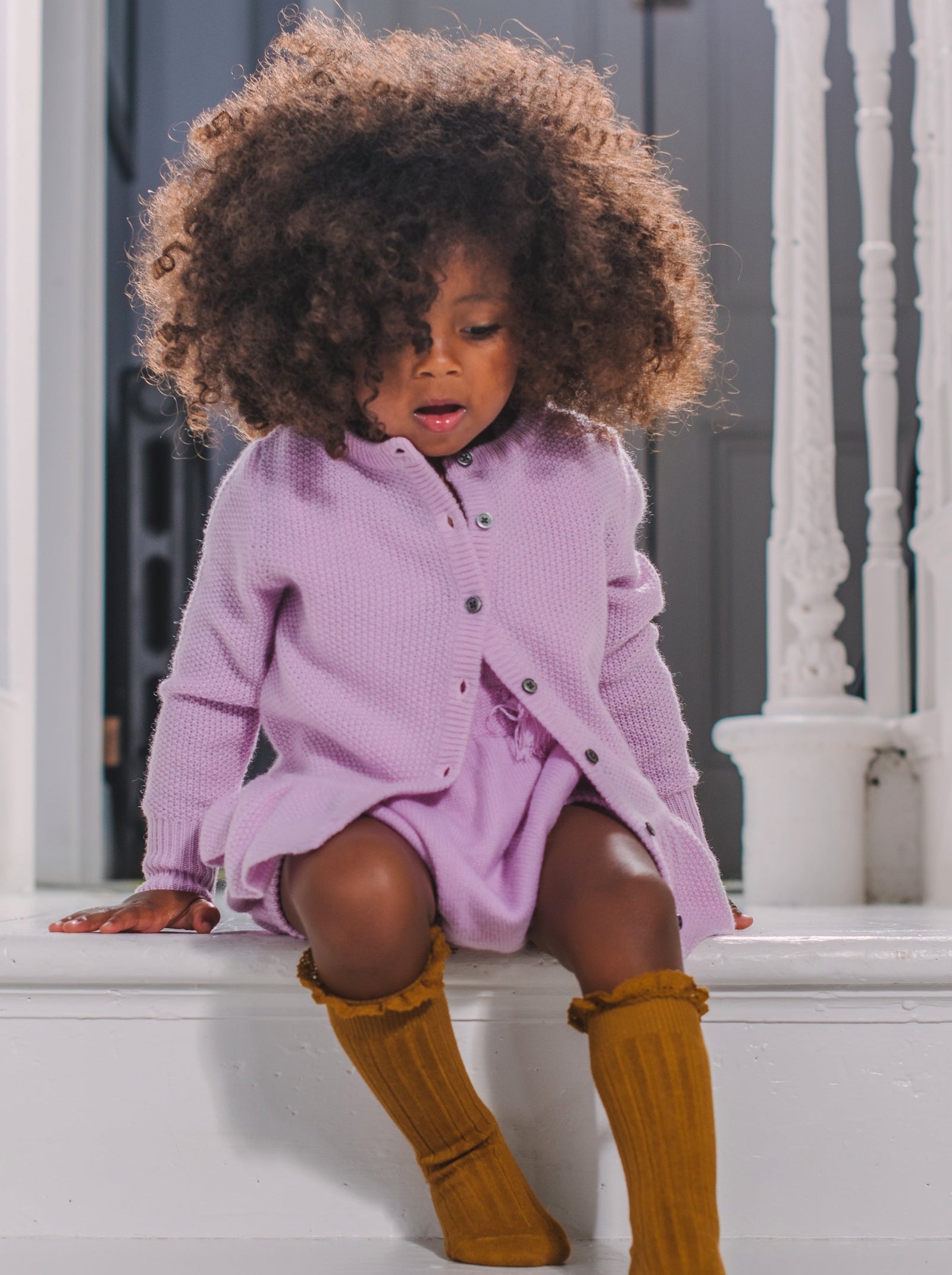 MIKA & MILO Moss Stitch Cardigan | 100% cashmere - - organic cotton cashmere