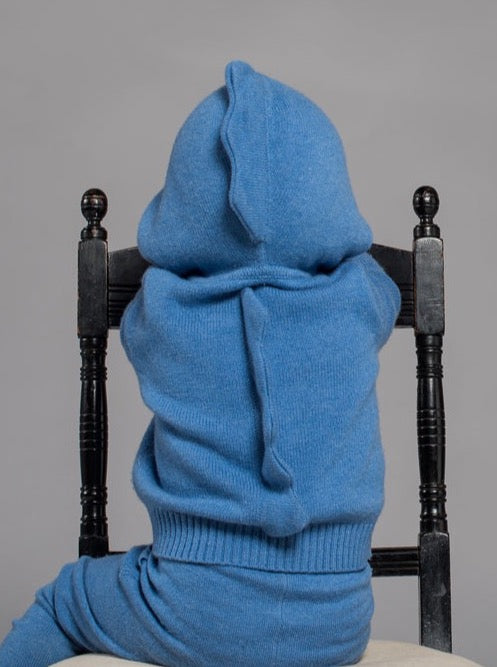 MIKA & MILO Dino Hoodie | 100% cashmere - - organic cotton cashmere