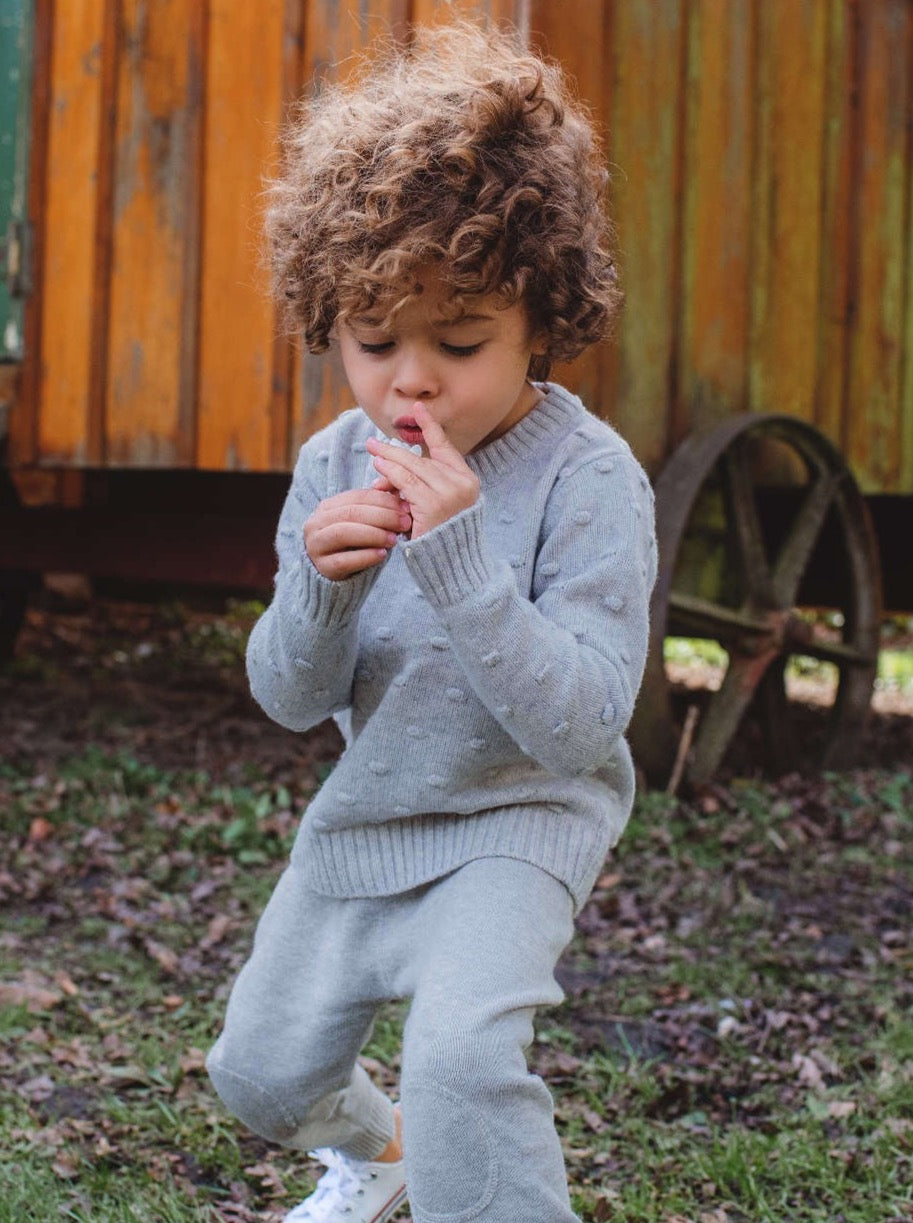 MIKA & MILO Popcorn Jumper | cashmere/merino - - organic cotton cashmere