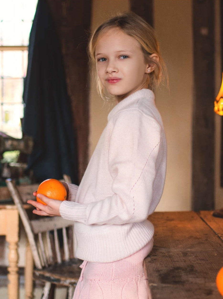 MIKA & MILO Chunky Collar Jumper | 100% cashmere - - organic cotton cashmere