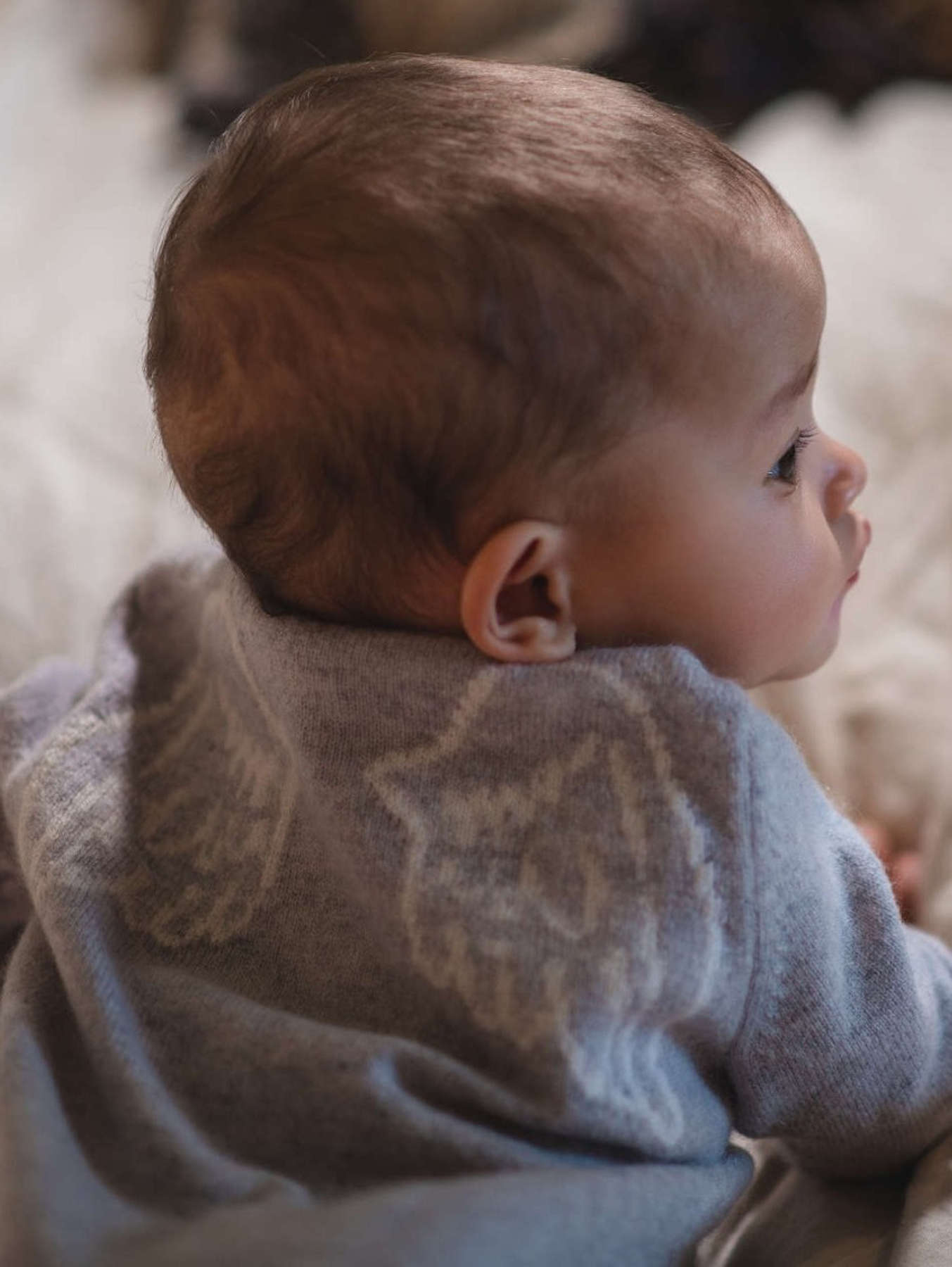 MIKA & MILO Angel Onesie | 100% cashmere - - organic cotton cashmere