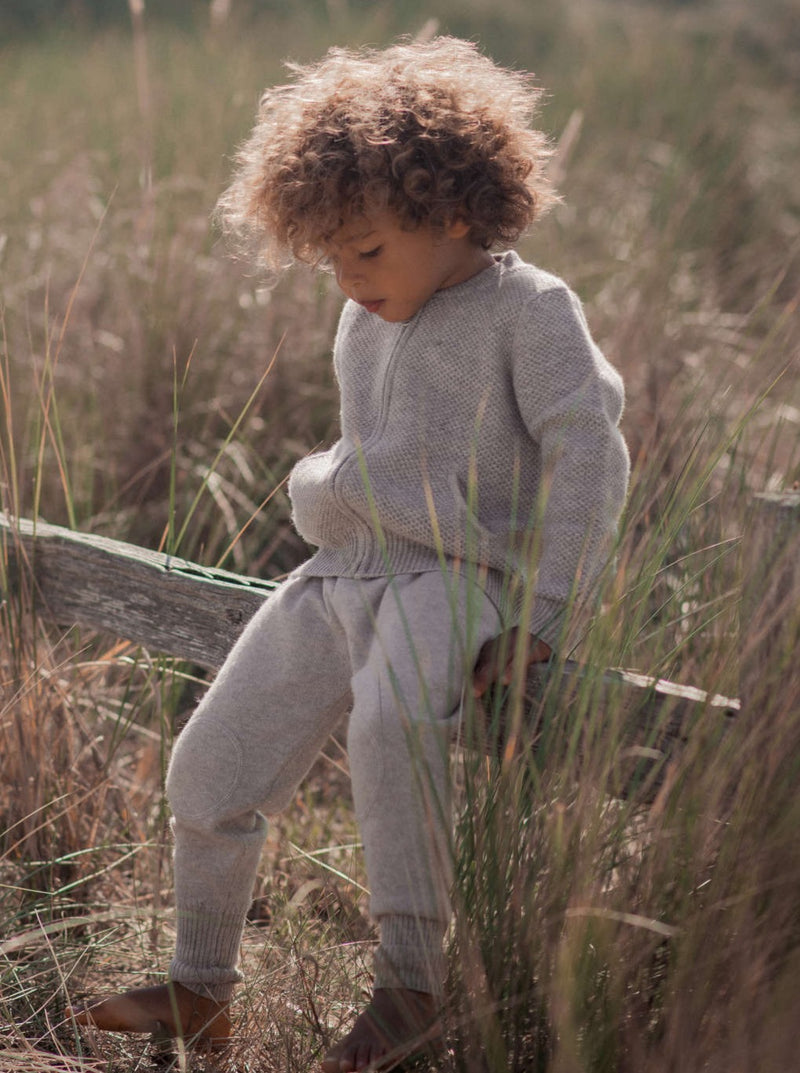 MIKA & MILO Bomber Jacket | 100% cashmere - - organic cotton cashmere