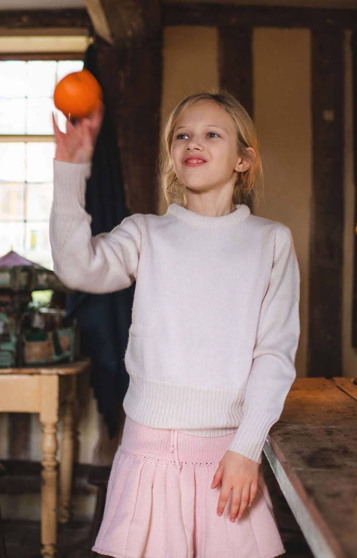 MIKA & MILO Chunky Collar Jumper | 100% cashmere - - organic cotton cashmere