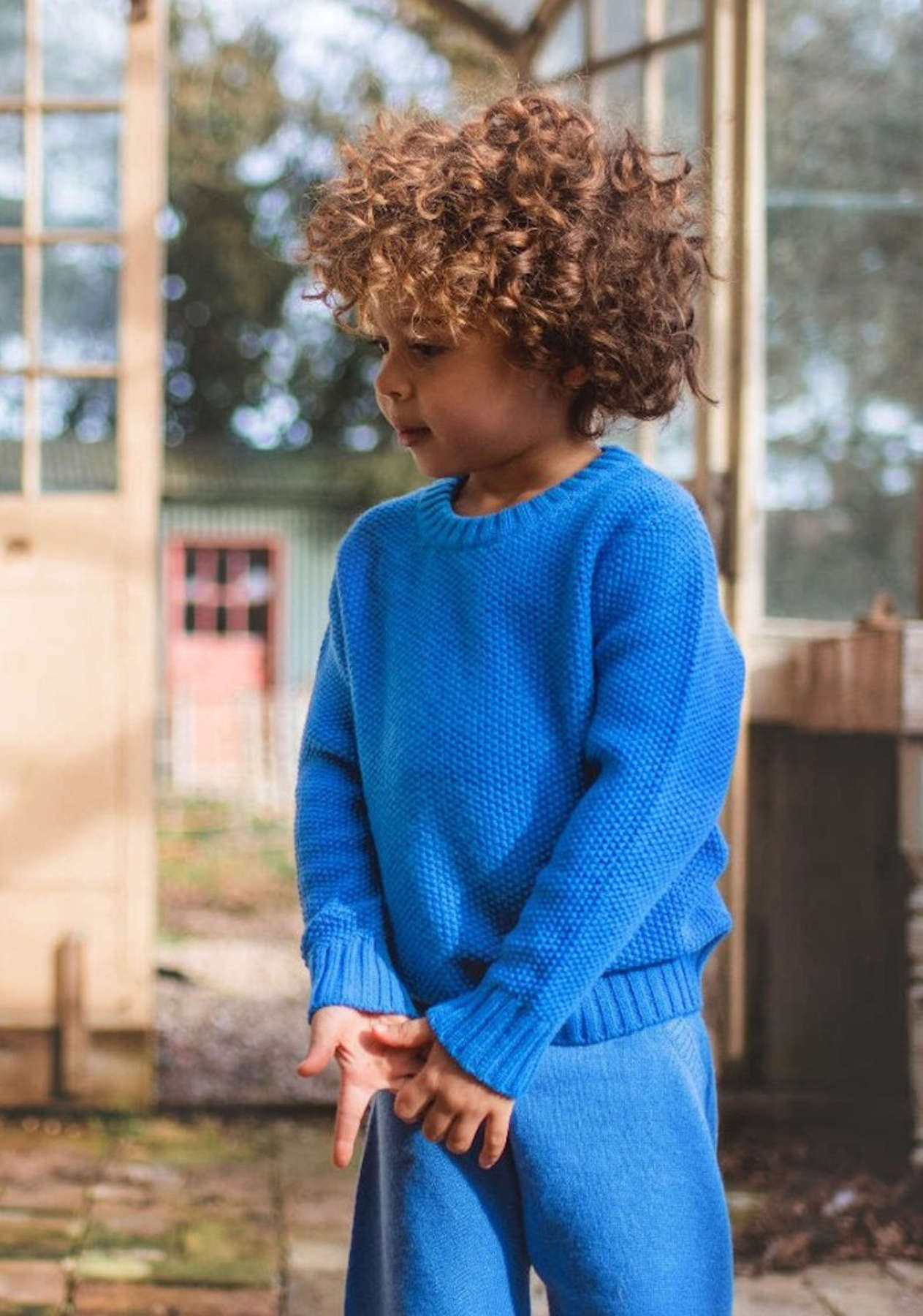 MIKA & MILO Moss Stitch Jumper | cashmere/merino - - organic cotton cashmere